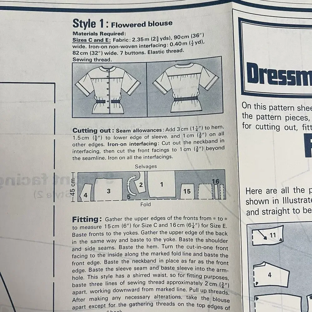 Vintage Designer Sewing Patterns Uncut Lot Of 4 Evening Dress Nightdress Blouse